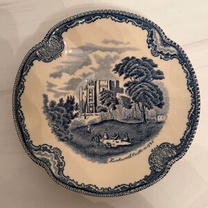 Vintage blue and white Johnson Brothers England trinket dish